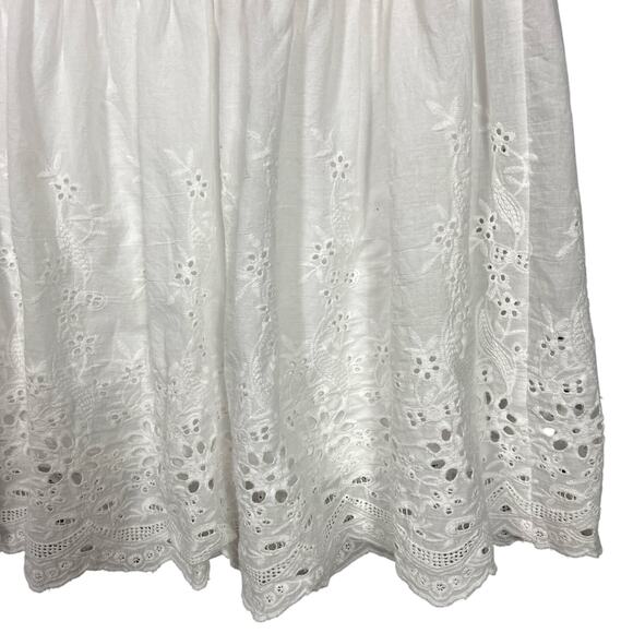 Veiled Collection White Eyelet Long Sleeve Maxi Dress Size XS - Picture 9 of 12